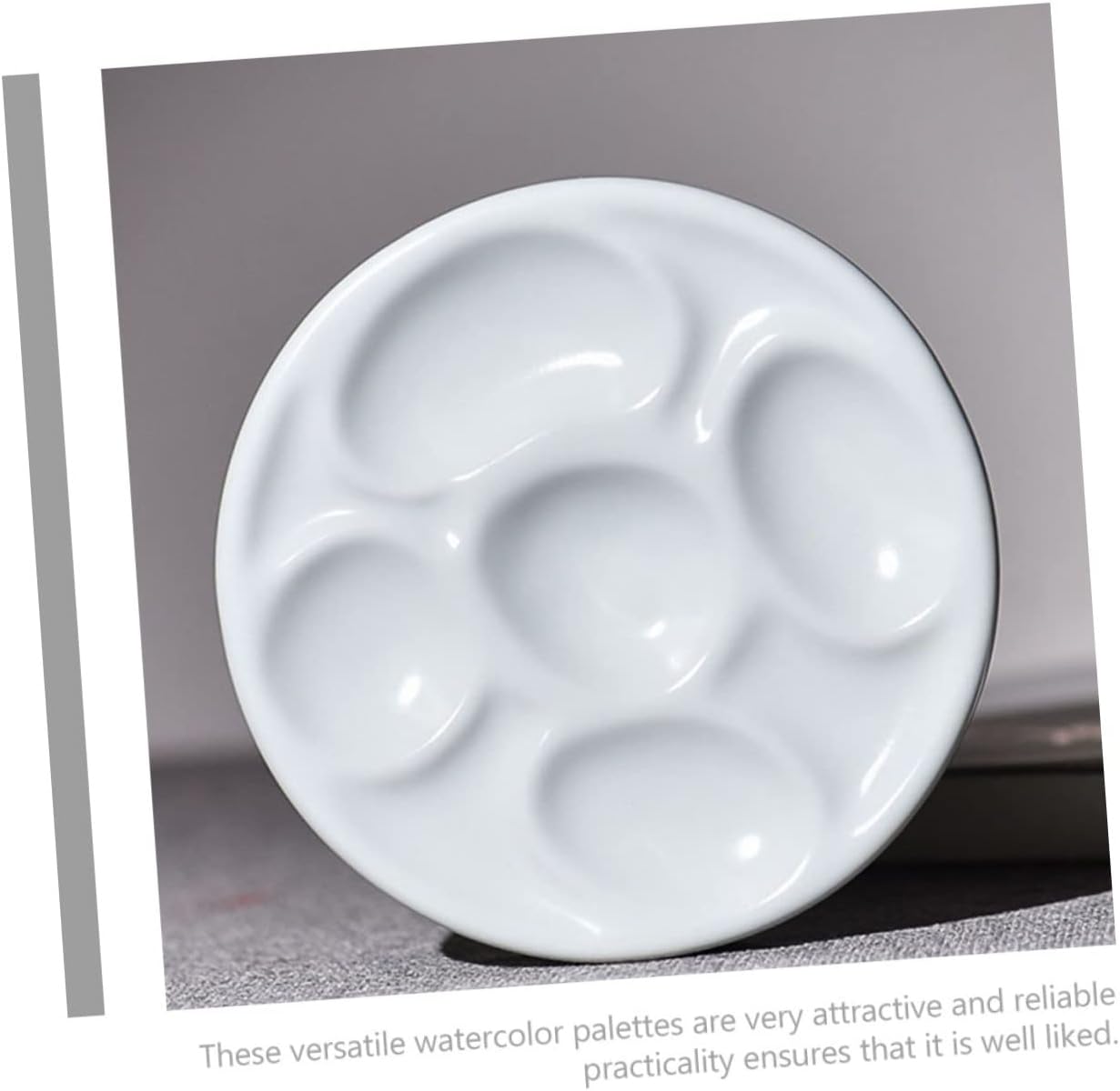 Ceramic Paint Palette White Mixing Tray for Artists and Professionals