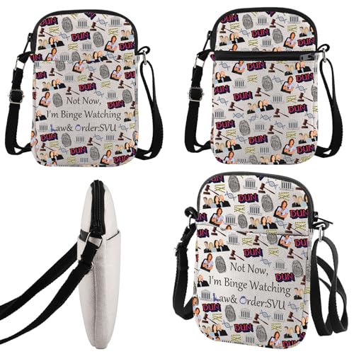 Detective Tv Series Inspired Gift Not Now I'm Binge Watching Crossbody Bag Law Detective Team Gift4