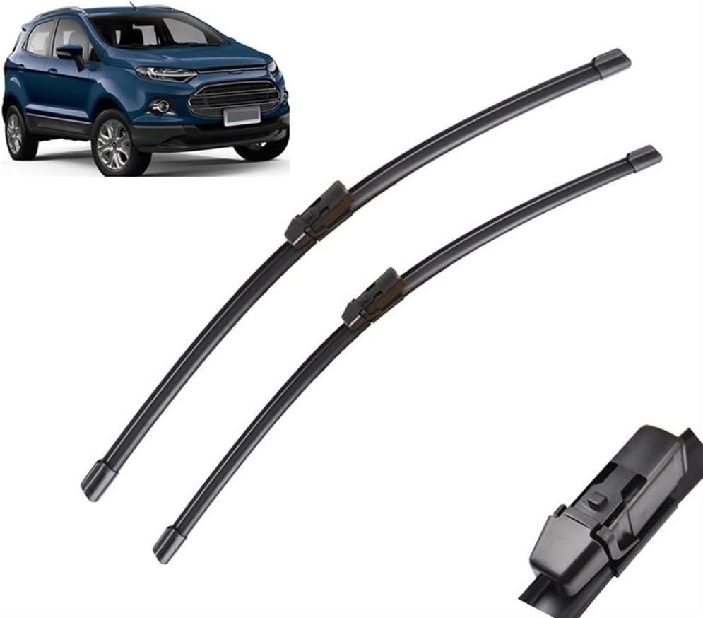 Car Wiper Front Wiper Blades Compatible with Ford Ecosport 2013-2017 Windshield Windscreen Window Car Rain Brushes 22''+16''