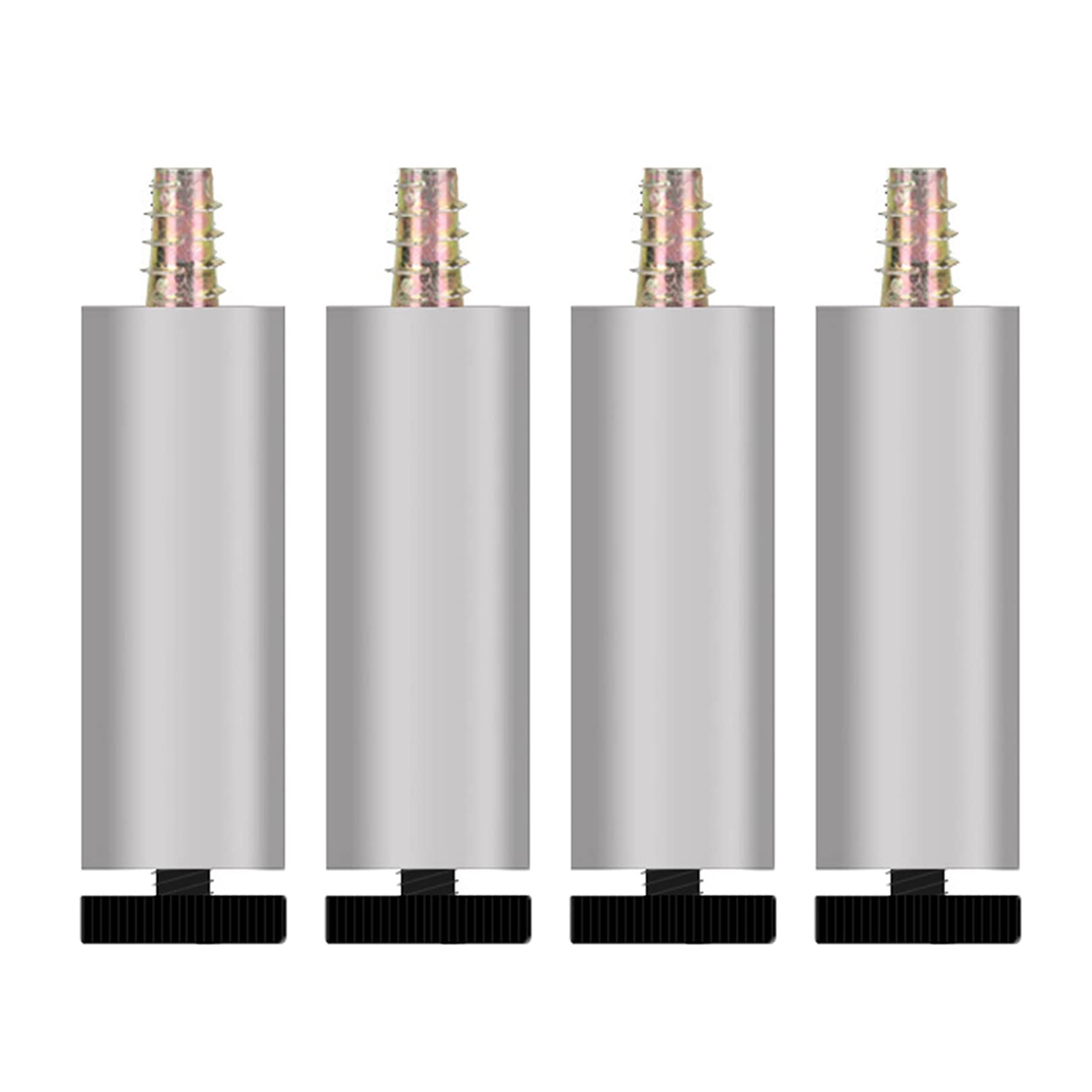 ROHCGHC furniture legs, Furniture Feet Table Legs Replacement Metal Couch Sofa Desk Cabinets Risers Silver 4 Pieces(8cm)