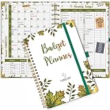 SARHAMS Budget Planner 5.8 x 8.1 Inches with 2 Pockets – Portable Undated Budget Book with Bill and