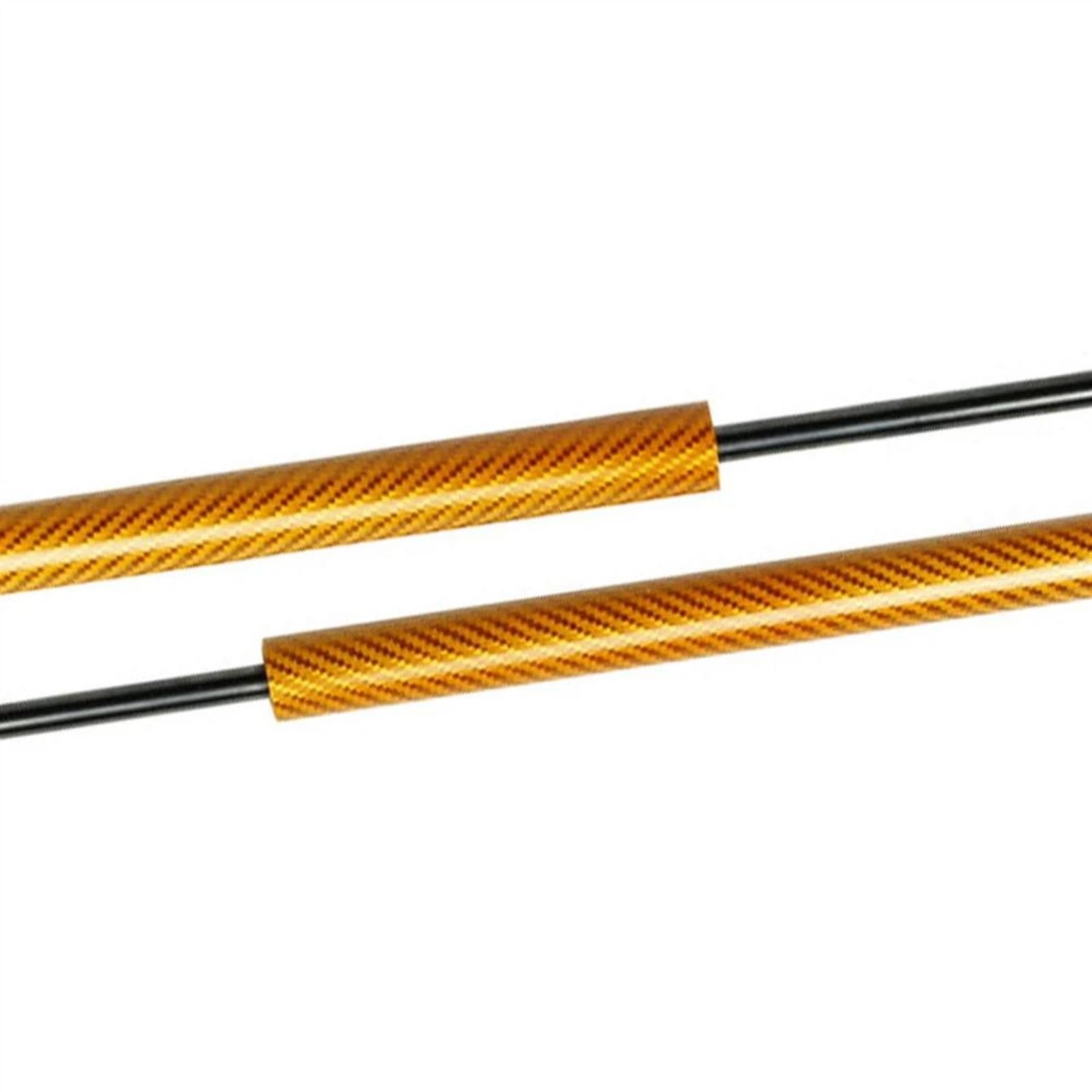 For Ford For Mustang 2010-2014 Front Hood Bonnet Modify Gas Struts Lift Supports Shock Dampers Absorber Rod Prop Bar(Yellow carbon fiber)