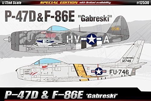 1/72 P-47&F-86E Gabreski SPECIAL EDITION #12530 by Academy