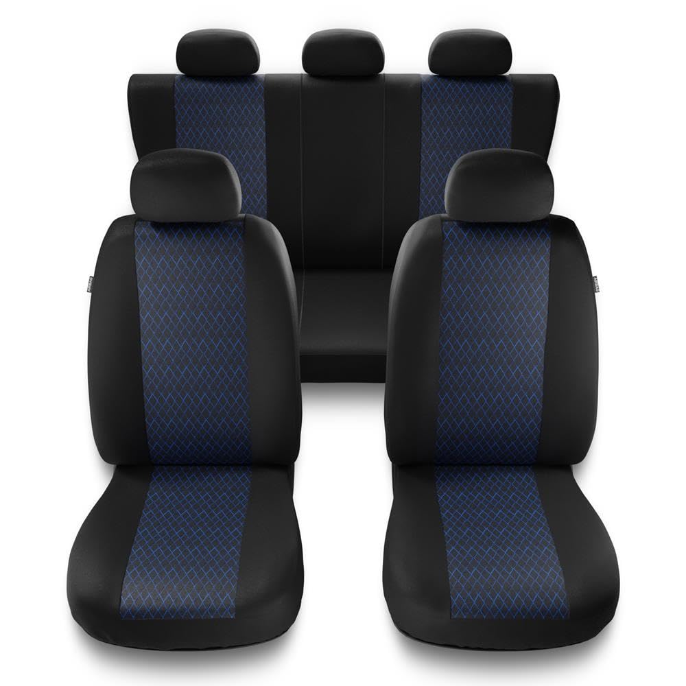 Mossa Fundas Asientos Coche aptas para Fiat Panda II III 2003-. PF-BL | Hatchback