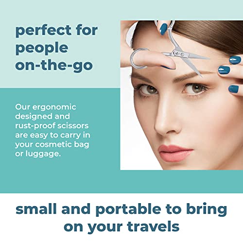 Small Hair Cutting Scissors For Men Women With Sharp Blades, Stainless Steel Mini Beauty Scissor, Use For Grooming Eyebrows, Trimming Facial And Nose Hair, Mustache, Fingernails, Beard #TOP4