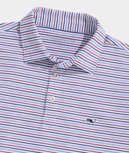 vineyard vines Men's Multi-Bradley Stripe Sankaty Polo2
