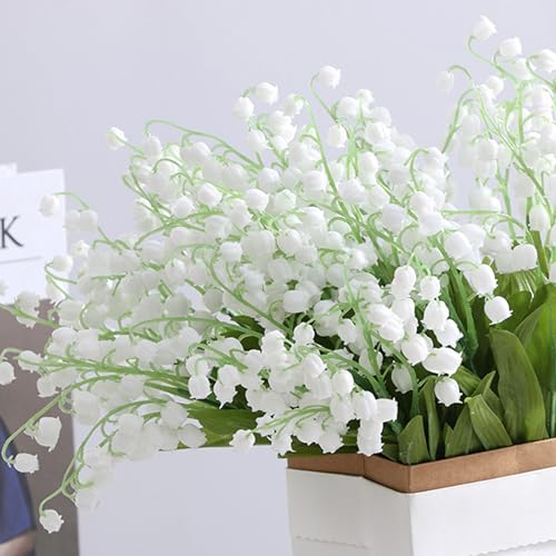 La Mejor Lista de Lirio Persa los más recomendados. 50 NewGtuizi Lirio de los Valles Artificial 10 Piezas 14 Flores de Campana Blancas decoración Lirio los Valles realistas con 5 para decoración del Banquete Boda del jardín hogar,...