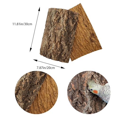 4-Pack-Natural-Cork-Bark-Bird-Perch-Stand-118--79-inch-Parrot-Chewing-Toys-Birdcage-Background-Decor-Accessories-Bark-Toy-for-Budgie-Parakeet-Cockatiel-Lovebirds-Conures-Hamster-Guinea-Pig-Rat