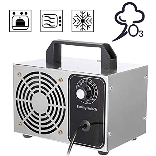 Generador de Ozono Comercial, Máquina de Desinfección de Ionizadores de Aire, Máquina de Ozono Purificador de Aire Portátil O3, 28,000 MG/H, para Fábrica de Alimentos, Hogar, Automóvil