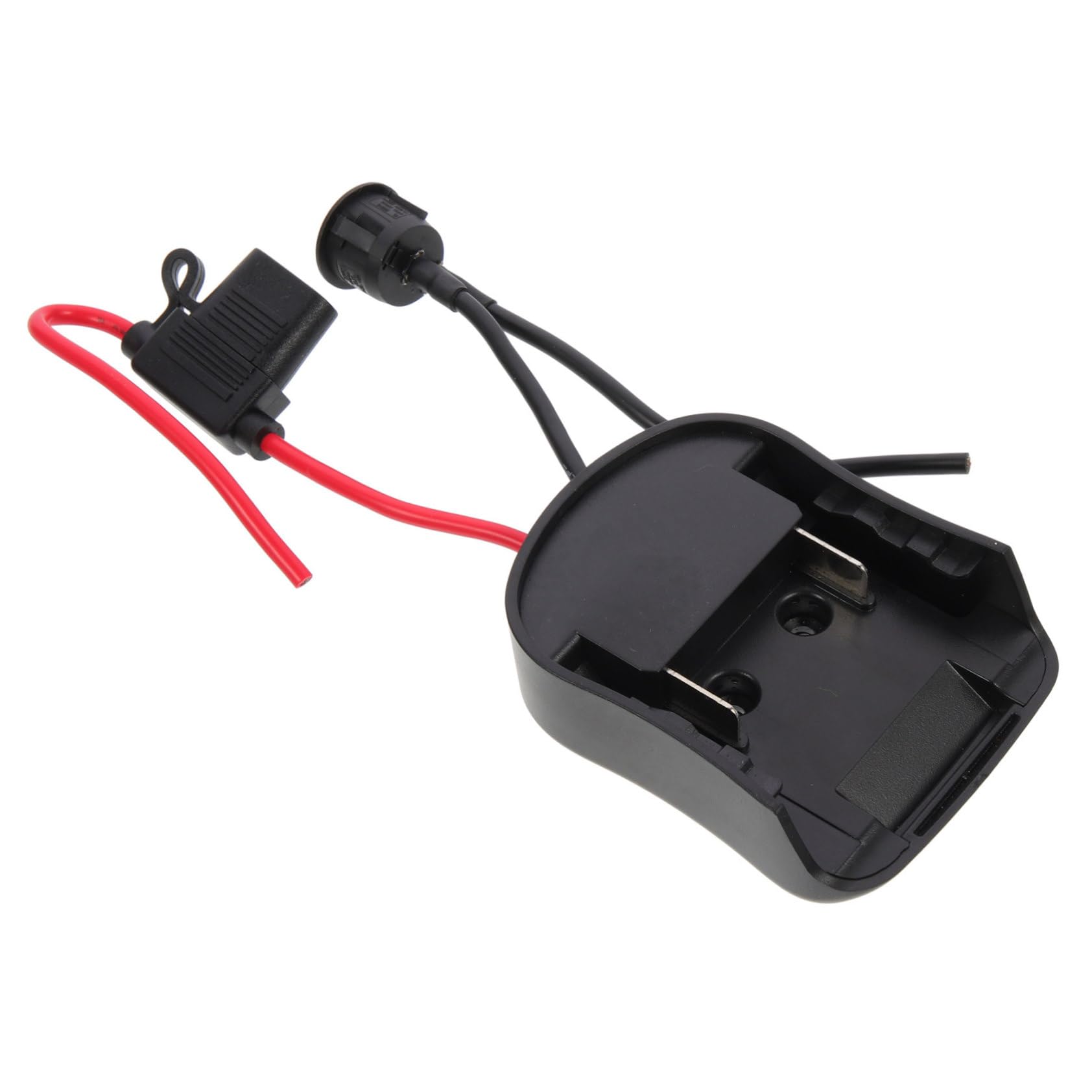 3 Piezas Adaptador de batería de 18V al Adaptador de la batería convertidor de Voltaje Fuerza camión para Camiones RC de Corriente Abdominales Negro