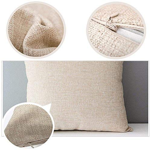 Easternproject Set Of 4 Happy Birthday Jesus Throw Pillow Covers Cotton Linen 18X18 Inch Nativity Keep Christ In Christmas Quotes Pillow Cases Xmas Gifts Home Bedroom Decor Cushion Cover #TOP1