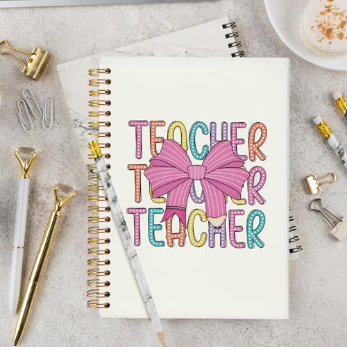 Cadeau idéal pour enseignant : carnet de notes Yetmadi nœud rose