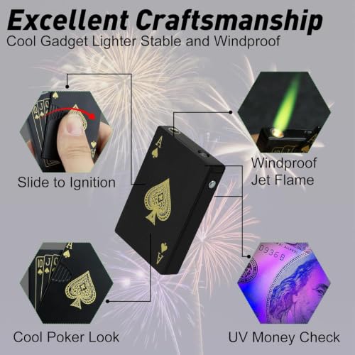 Drumstone 15 ๐ฒ๐๐๐ซ ๐ฐ๐๐ซ๐ซ๐๐ง๐ญ๐ฒ, Metal Windproof refillable Butane Lighter, Stylish Card Design Pocket Gas Lighter, Water Resistant Portable Lighter for Outdoor Camping - Image 4