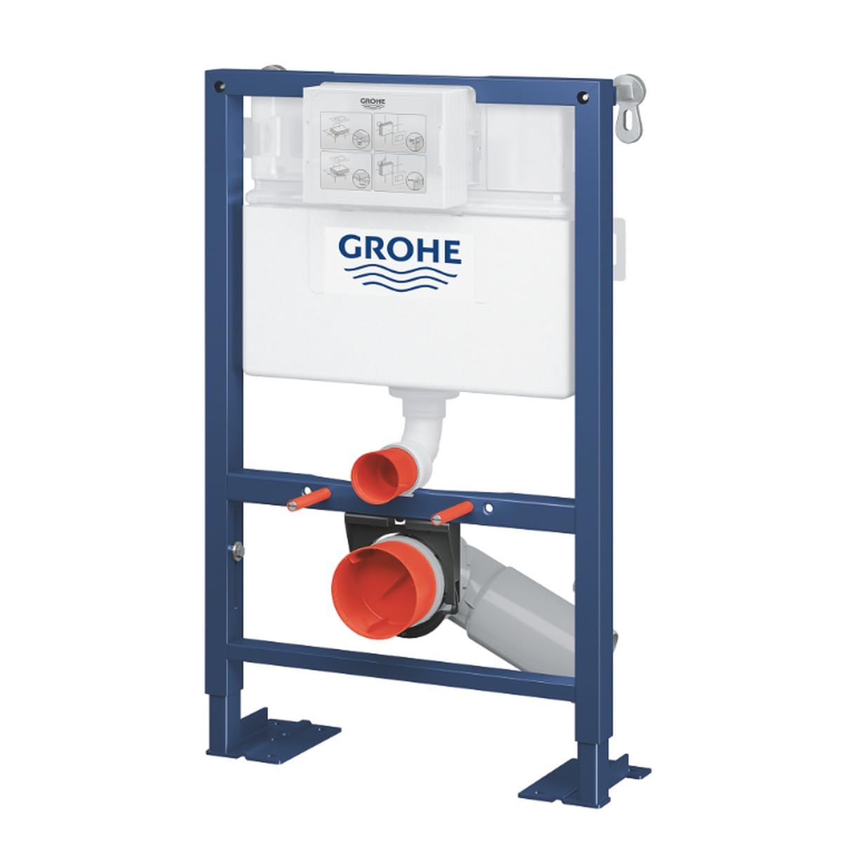 GROHE Rapid SL - Element für WC (0,82m Bauhöhe, Betätigung von vorn oder oben, tiefenverstellbar, mit Höhensicherung), 38587000