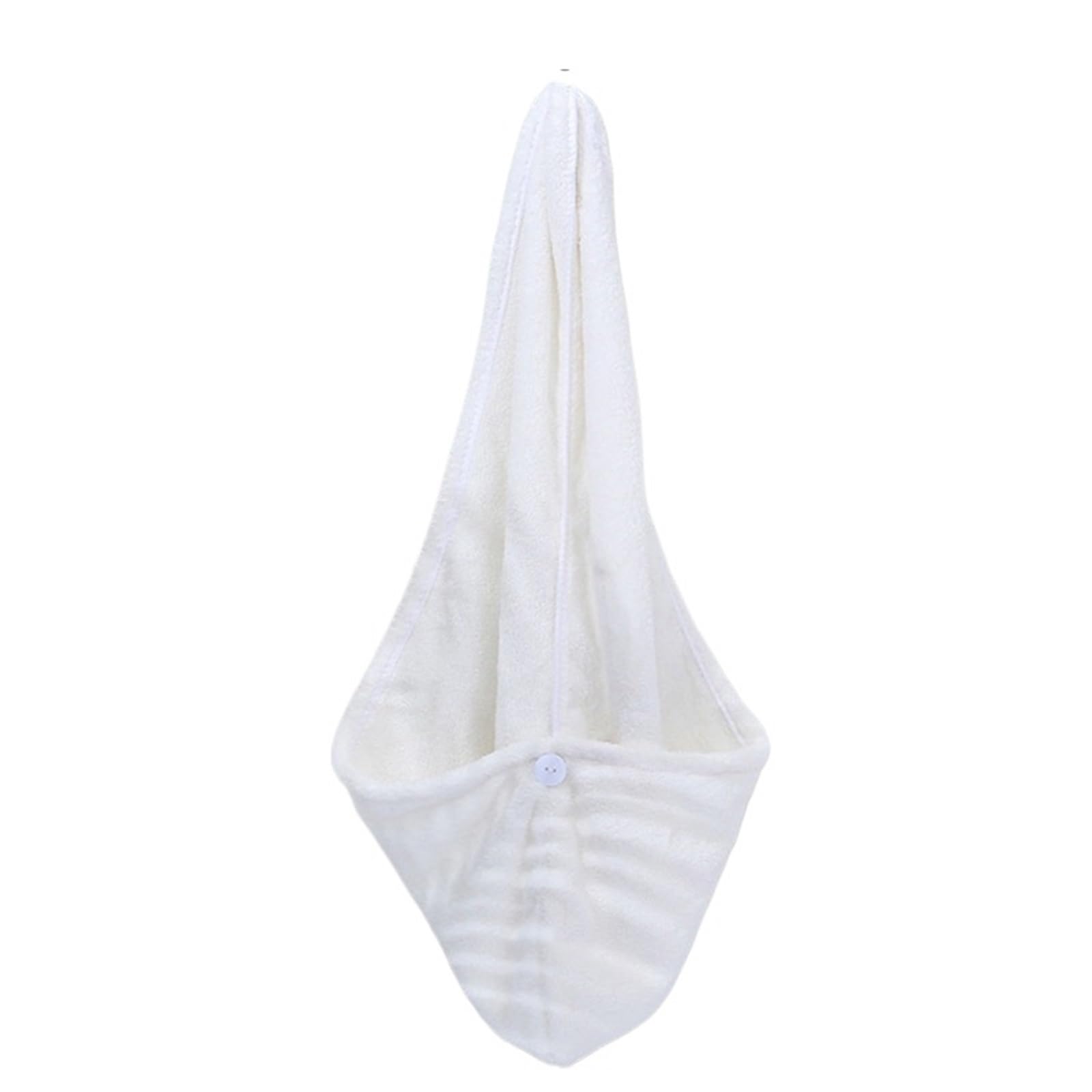 LUYSGBXR Hair Towel Quick-Dry Hair Towel Women Long Soft Towels Shower Cap Drying Super Absorbent(White)