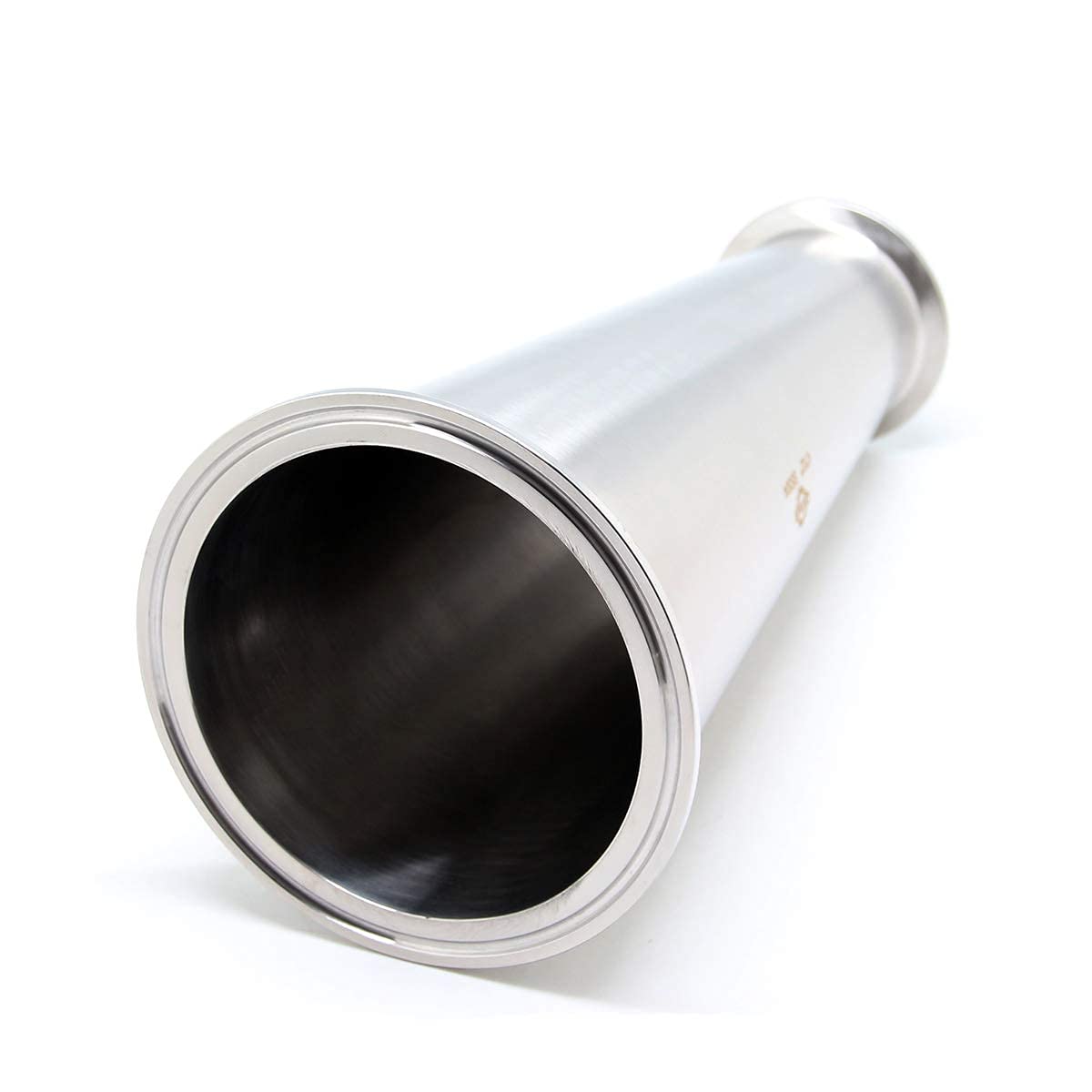 QiiMii Sanitary Fitting Reducer Fitting SS304 Tri Clamp Ferrule Style 4" Tube OD to 2" Tube OD (4 INCH X 2 INCH)