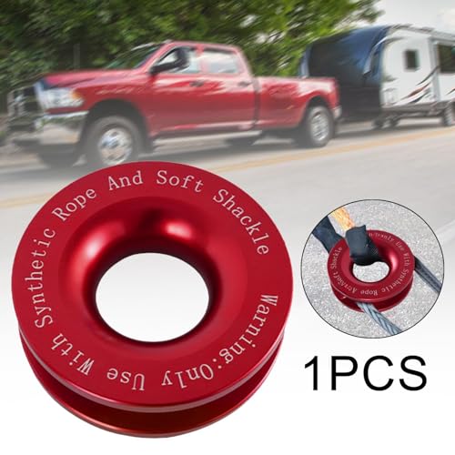 Cabrestante de recuperación polea de remolque para coche rojo 6