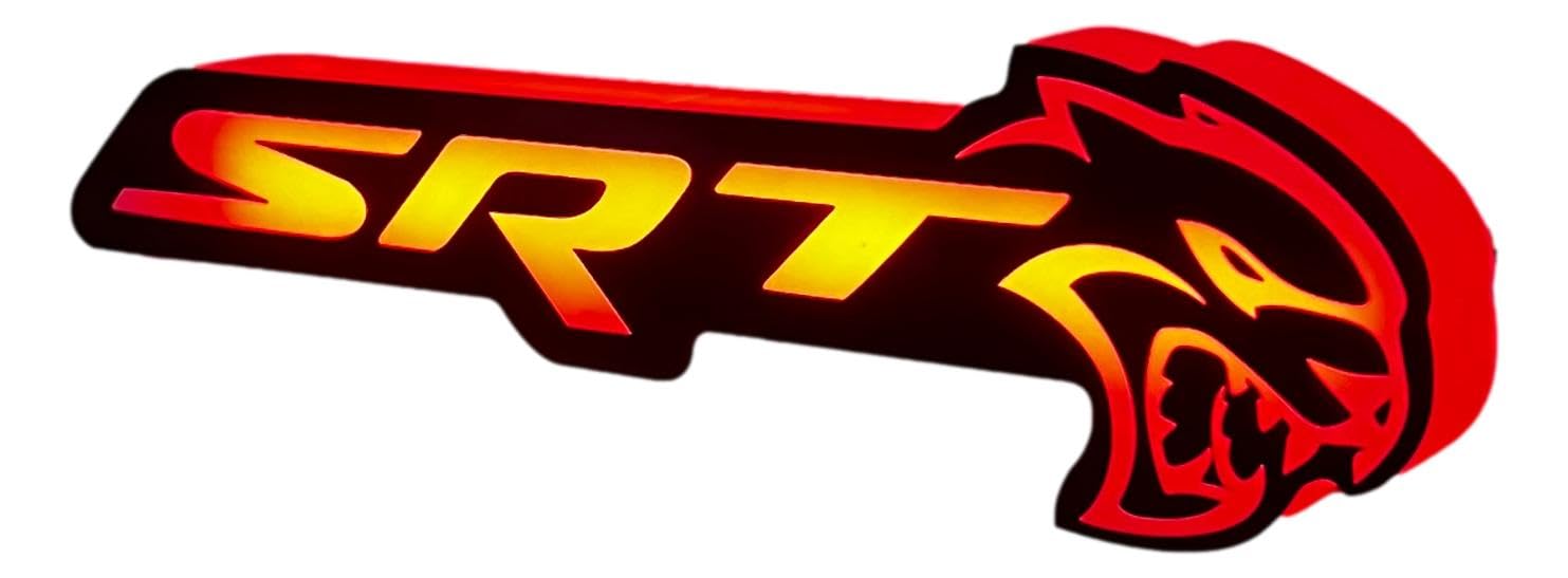Amazon.com: S.rt Hellcat Light Up Grille Emblem RGBw Flow Series
