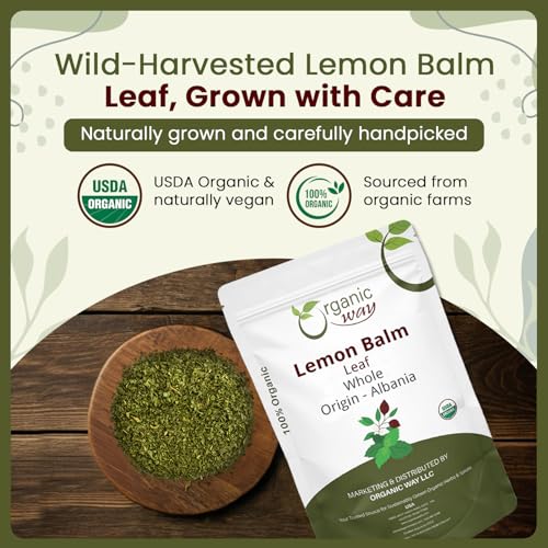 Organic Way Lemon Balm Leaf Whole Tea