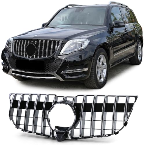 Grille de calandre noire chromée pour Mercedes GLK X204 look agressif