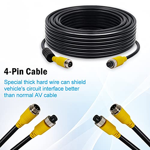 Cable de extensión de vídeo de 4 pines 10m para cámara trasera de autobús y camión 2