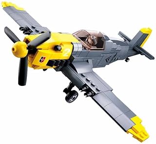 DAHONPA BF109 Fighter Military Army Airplane Building Bricks Set with 1 Figure, 289 Pieces Air-Force Build Blocks Toy, Gift for Kid and Adult.