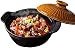 LIRONGXILY Rondel do zupy Ceramics Casserole, wysoka temperatura 700 ㎡ odporna szyba rondel tradycyjny garnek na zupę, trwały marzycielski garnek na jednogarnkowe szkło