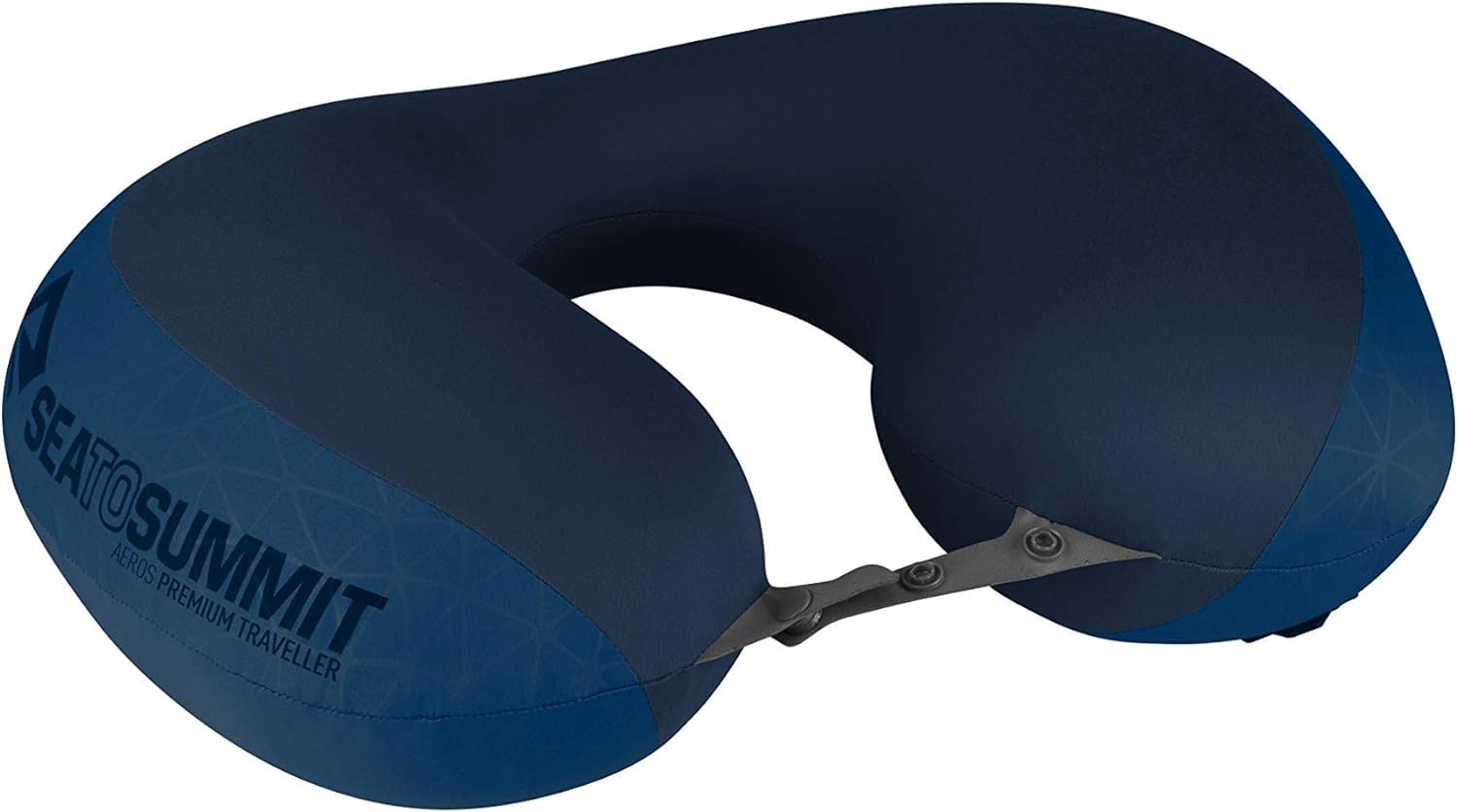 Sea to Summit - Aeros Premium Lendenkissen - Aufblasbares Stützkissen - Entlastung des unteren Rückens - Polyestergewebe 50D - Kompakte Reisetasche - Arbeit, Reisen & Autofahrten - Navy Blue - 93 g