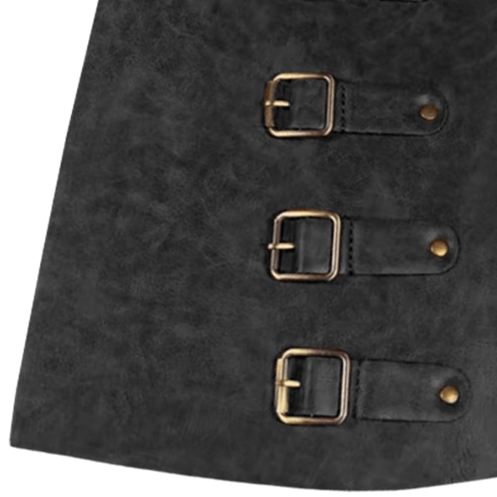 Middeleeuwse armbeschermers set van 2 stuks - Viking stijl leren