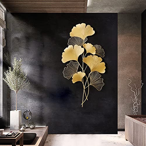 Feuille de ginkgo decoration murale cadeau ideal pour pendaison de cremaillere