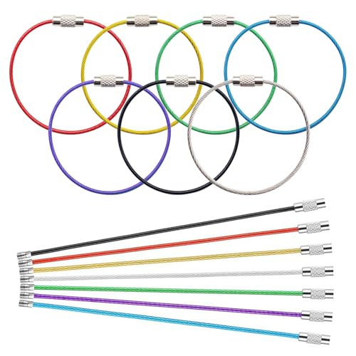 [LeTradeJP] ���C���[�L�[�z���_�[ �X�e�����X�� 7�F 14�Z�b�g �l�W�� �L�[�����O ���� ���� �h�~ ���@�\���C���[ �J���t��