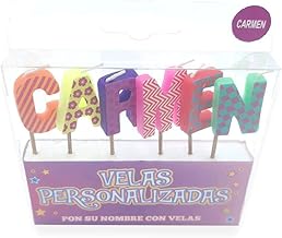 Name Candles for Party and Birthday (Carmen)