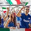 AhfuLife Italiane Bandiere Tenute a Mano, Mini Bandiera Italiana per Attività Patriottiche, Celebrazioni della Giornata Nazionale ed Eventi Sportivi, Decorazioni per Calcio Europeo (100 pezzi) #3
