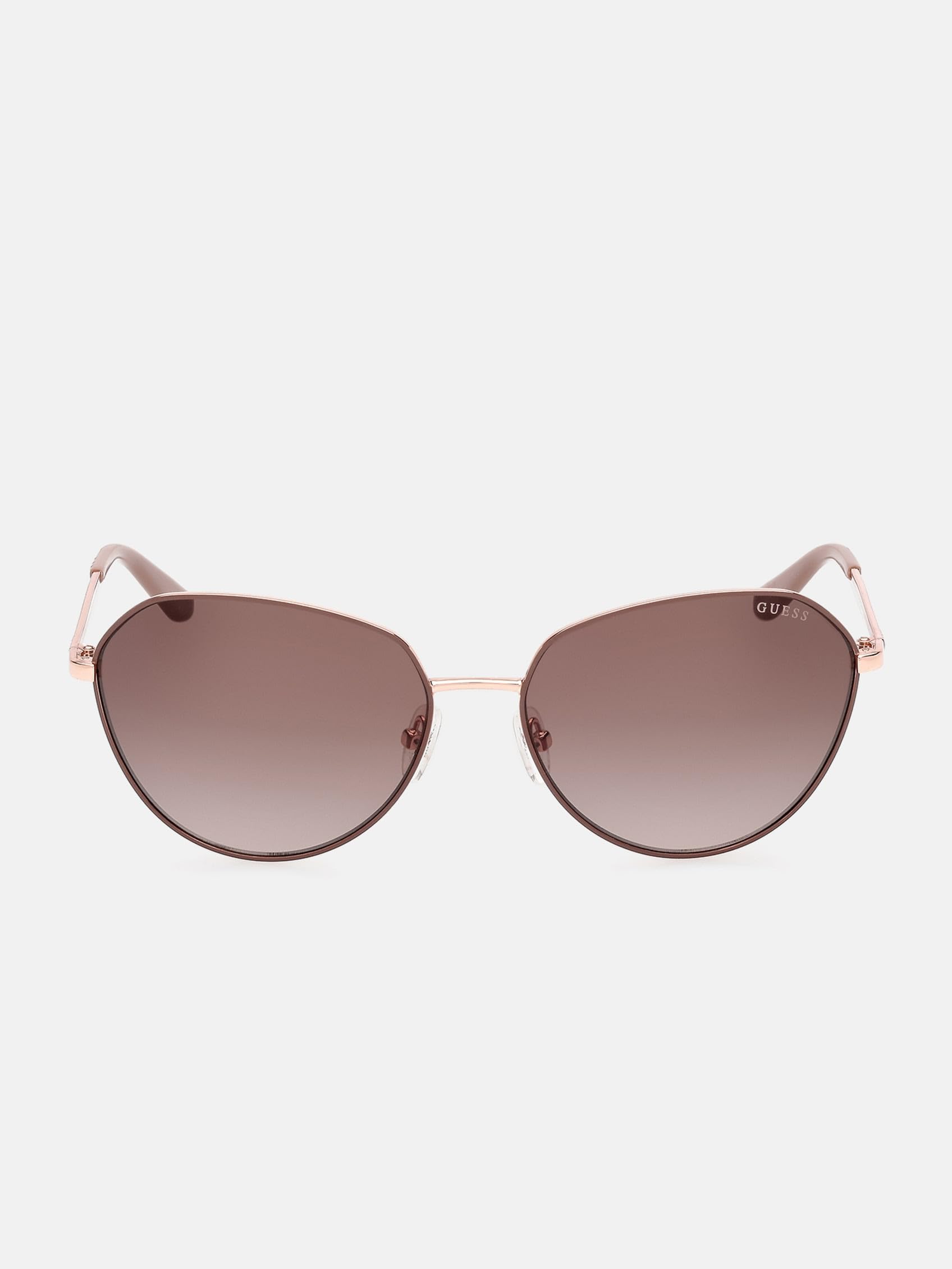 Guess Women's Beige Metal Sunglasses