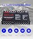 Gugxiom Car Audio Graphic Equalizer, 7-Band Car Audio Equalizer, Car Parametric Equalizer, Universal Low Pass 7-Band Variable Gain Adjustment High Level Input EQ für Stereoanlage