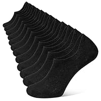 YOJOOM Calzini Fantasmini Uomo Sneaker Calze Taglio Basso Corti,Calze Invisibili Sportive Antiscivolo Cotone (IT, Numero, 39, 42, Regular, Regular, Nero 6 paia)