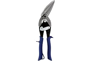 MIDWEST Power Cutters Long Cut Snip - Straight Cut Offset Tin Cutting Shears