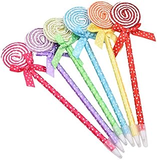 STOBOK 10Pcs Lollipop Ballpoint Pen Novelty Cute Pens Kids School Stationery (Random Color)