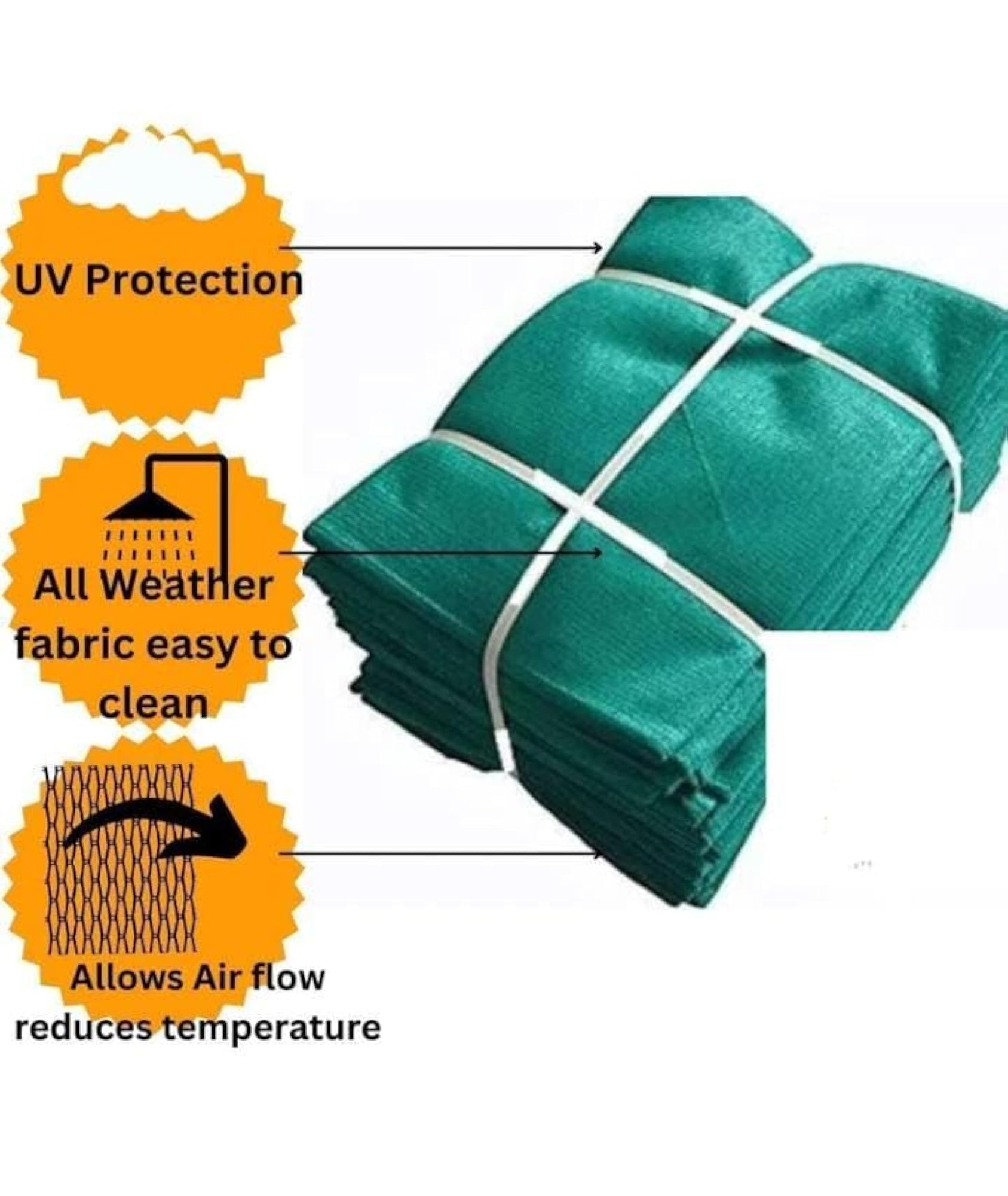 Garden Shade Net, 3m x 2m, 90% UV Protection
