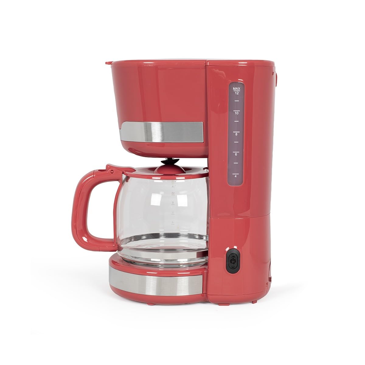 Livoo – Cafetière électrique DOD201 – capacité 14 tasses, 1000W, filtre réutilisable, maintien au chaud, système anti gouttes, couleur Rouge Chili