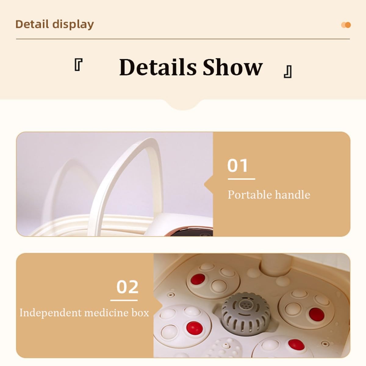 Spa para pies, Baño de pies，Masajeador de pies，Bañera Spa Masajeador Para Pies, con masaje y calefacción，con calentador y control de temperatura, para Relajar los Pies Cansados(Gray)