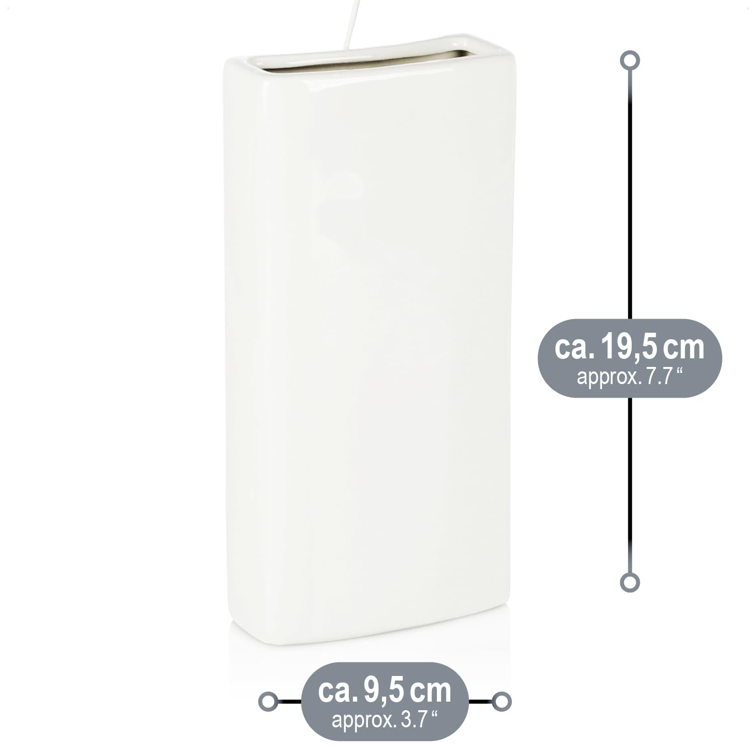 COM-FOUR® Calefacción del humidificador de aire 4x - humidificador de aire del radiador - suspensión interior - evaporador de agua de calefacción de cerámica (blanco - suspensión interior)