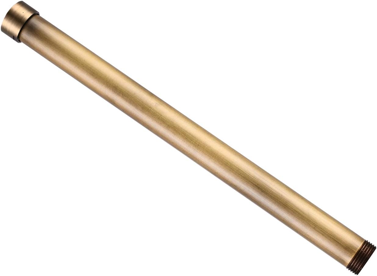 gotonovo 12-inch Antique Brass Extension Tube Shower Faucet Kit Bar for Shower System Bar Commercial