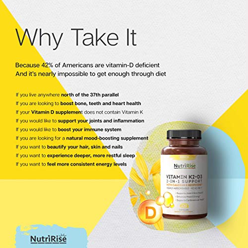 Nutririse Vitamin K2 + D3 5000 Iu & Black Seed Oil: Immune Support, Energy, Stress & Weight Management, Sleep & Mood Booster Bundle, Gluten Free Vitamins For Skin, Hair Growth & Nails With Omega 3-6-9 #TOP2