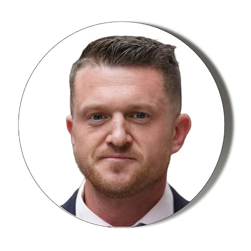 Gift Insanity White Tommy Robinson Face Smiling - 10 X 49Mm (1.9 Inches) Stickers