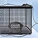 Floating Fish Basket for Live Caught Fish, Foldable Fishing Bucket, Mesh Net Bait Storage for Outdoor, Reflective Foldable CNet Cage, Heavy-Duty Live Caught Storage Trap for Stream Sea Rock