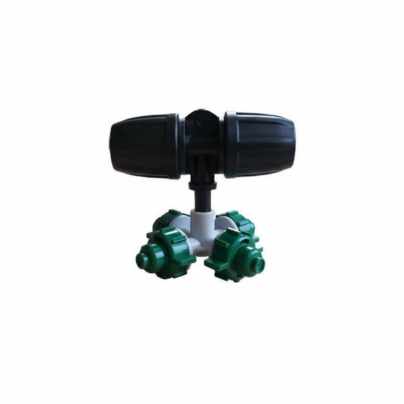 Tee Connector Spray Nozzle Dust Suppression Aerosolizing Spray Nozzle Automatic Watering Aerosolizing Sprinkler Head for Gardeners, Fence, Yard 912 Tee+Green Nozzle-image-37