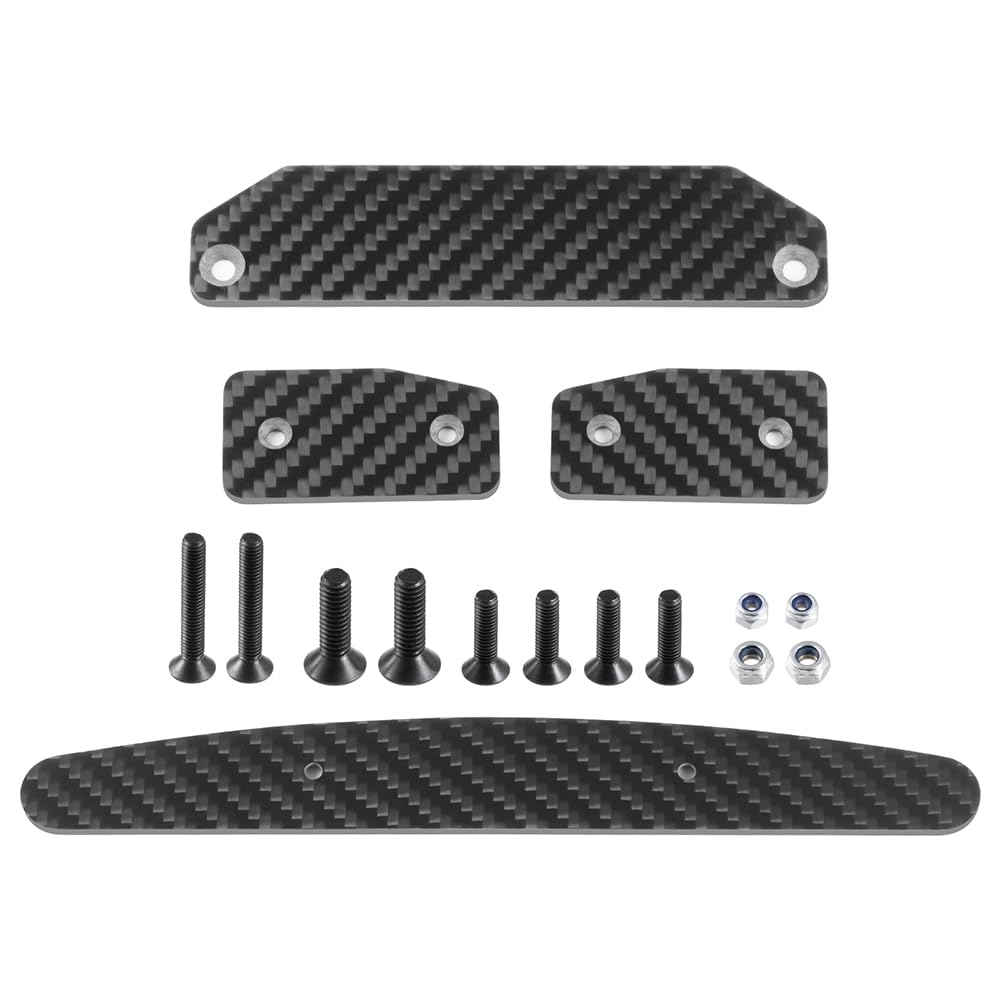 MORLORDY 4Pcs Carbon Fiber Side Skid Plate Chassis for 1/7 ARR- ma Felony 6S BLX & Infraction 6S BLX V2 Upgrade Part