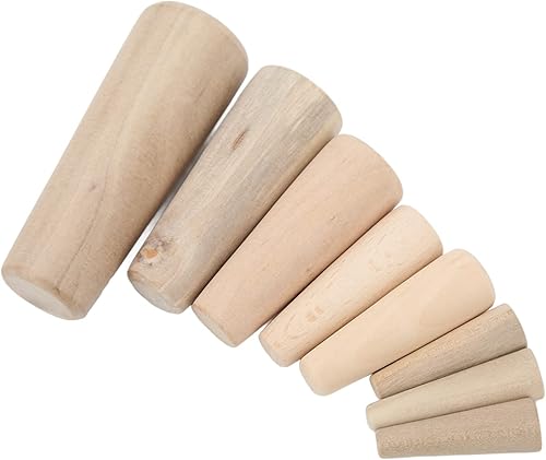 Miniatura 3 de Enchufe de madera marino a través del casco, tapones de madera suave cónica de emergencia, tapones de madera suave cónica, 10 piezas de drenaje