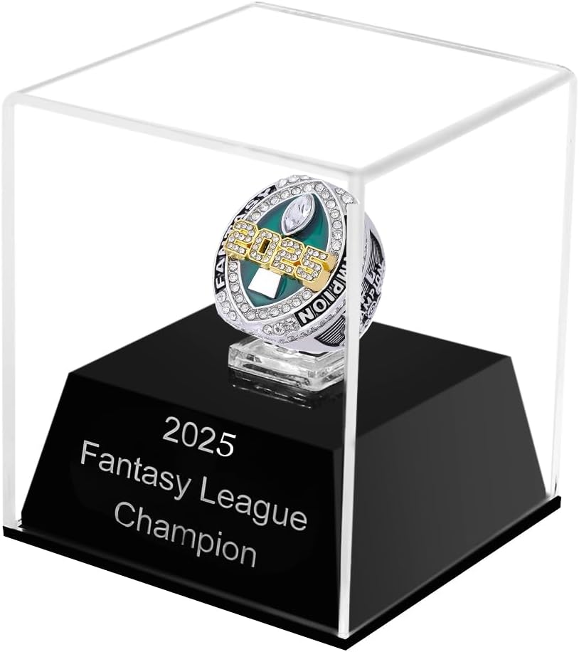 2025 Fantasy Football Championship Ring Award Prize Trophy Sports Winner FFL Champion Ring